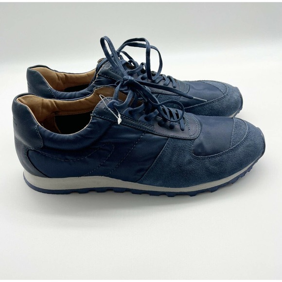 Saturdays New York City Shoes - Saturdays New York City Blue Suede Mesh Lace Up Low Top Sneakers Size 10.5